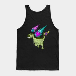 Dinosaur Impact Meteorite Cool Meteor Shower Tyrannosaurus Tank Top